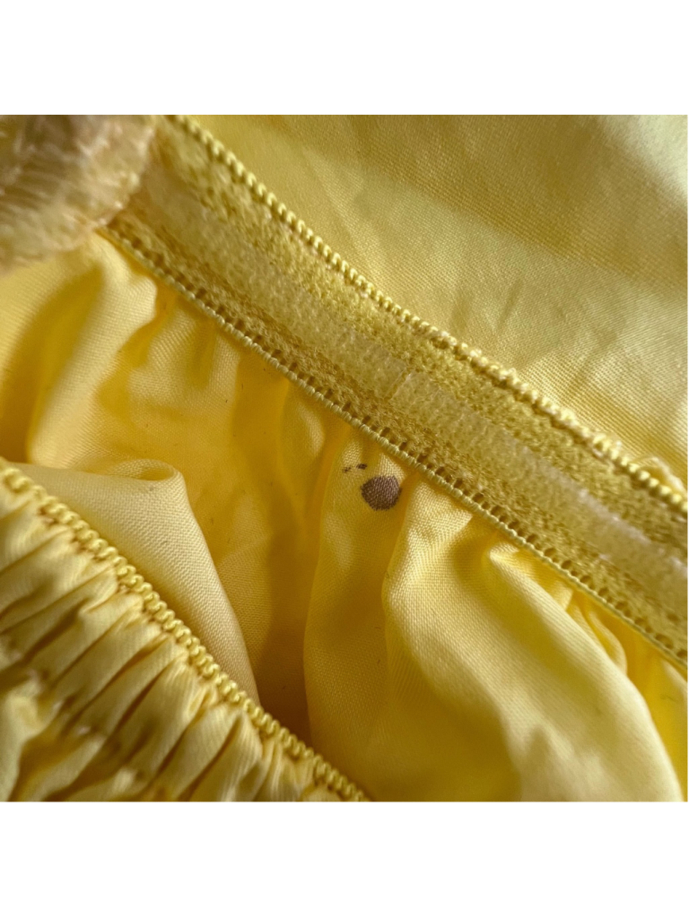HelloMolly Dress Sz M Yellow Puff Sleeve Tiered Ruffle Mini Cottagecore Babydoll - Picture 8 of 13
